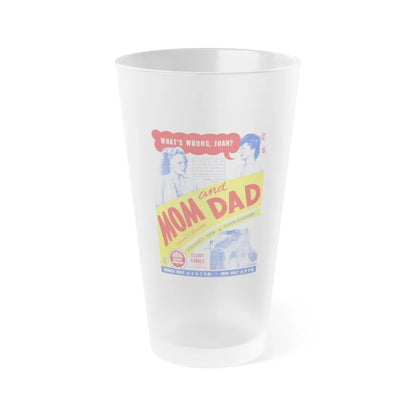 MOM AND DAD 1945 Movie Poster - Frosted Pint Glass 16oz-16oz-Frosted-Go Mug Yourself