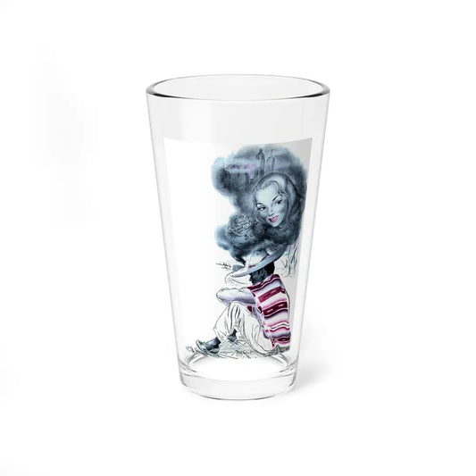 Moment in the Sun,  Woman's Day, January 1947 (Magazine Illustration) Pint Glass 16oz 16oz - Go Mug Yourself