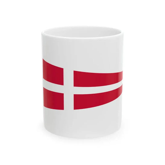 Monarchs Pennant of Denmark (Denmark) White Coffee Mug 11oz - Go Mug Yourself