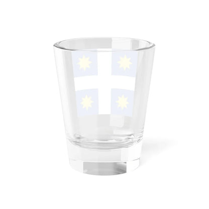 Monastyrok Ivano-Frankivsk Oblast flag (Ukraine) Shot Glass 1.5oz - Go Mug Yourself