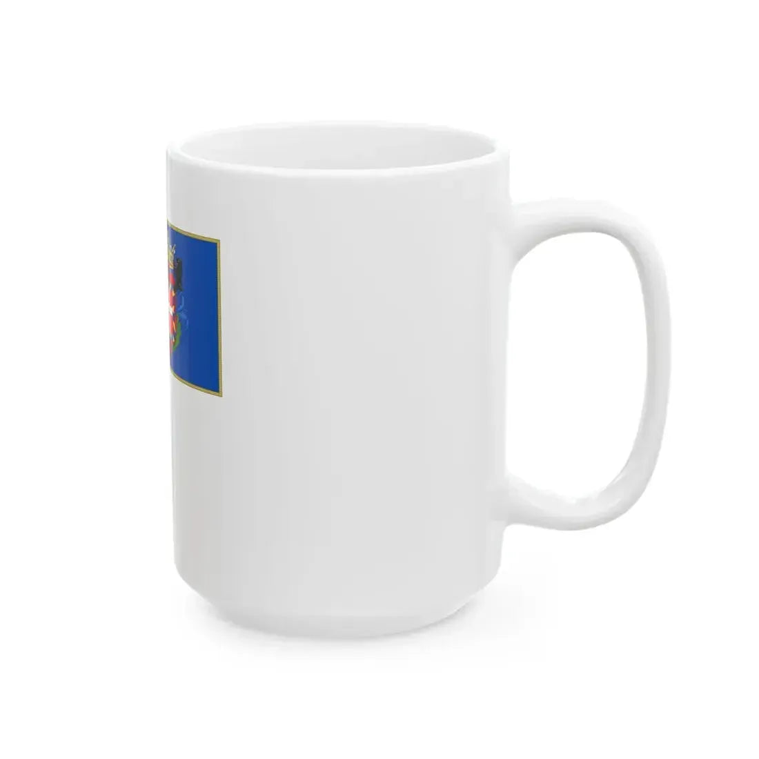 Moncalieri-Bandiera Completa (Italy) White Coffee Mug - Go Mug Yourself