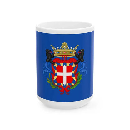 Moncalieri-Bandiera (Italy) White Coffee Mug 15oz - Go Mug Yourself