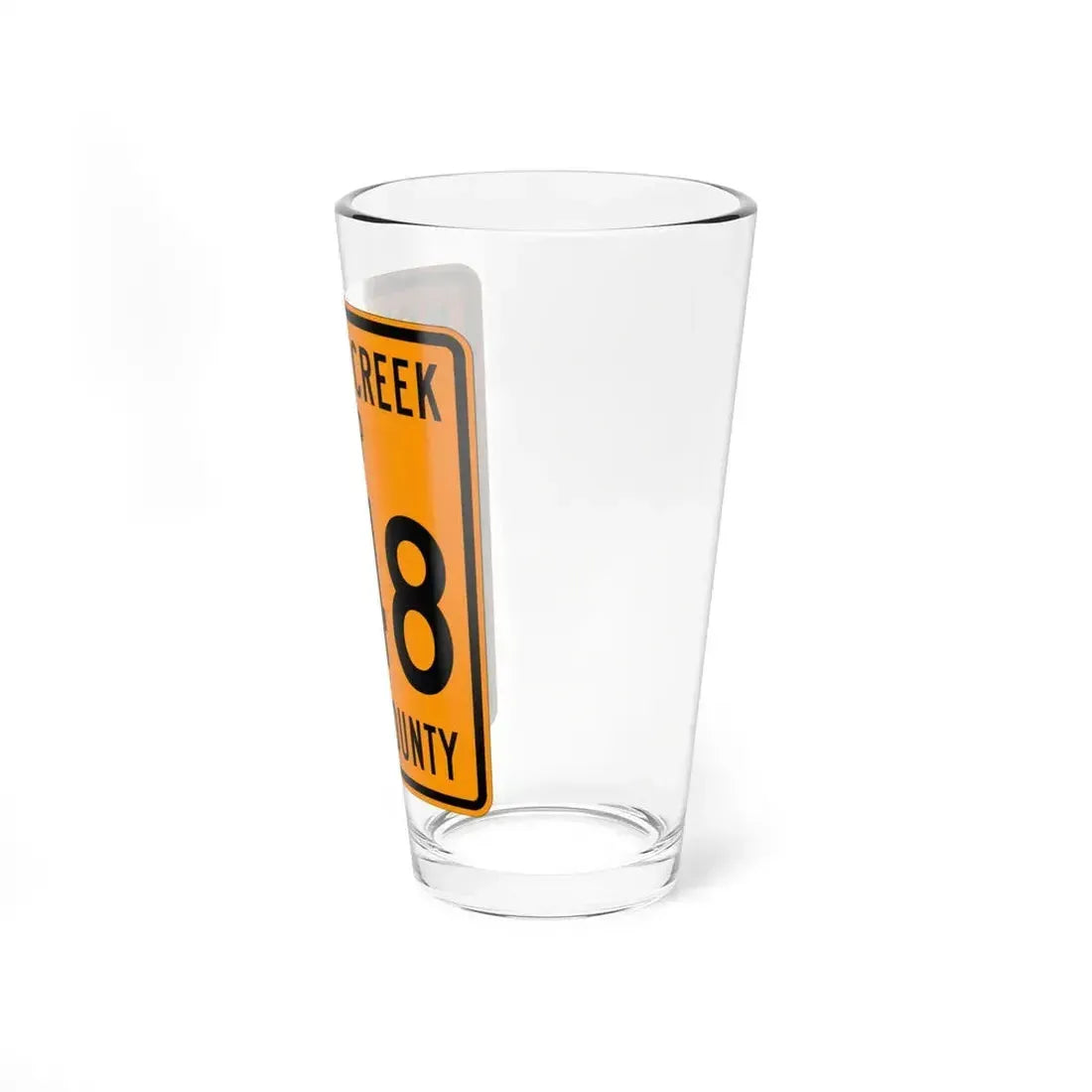 Monday Creek Township Route 248 Perry County Ohio (Ohio) (Road Sign) Pint Glass 16oz - Go Mug Yourself