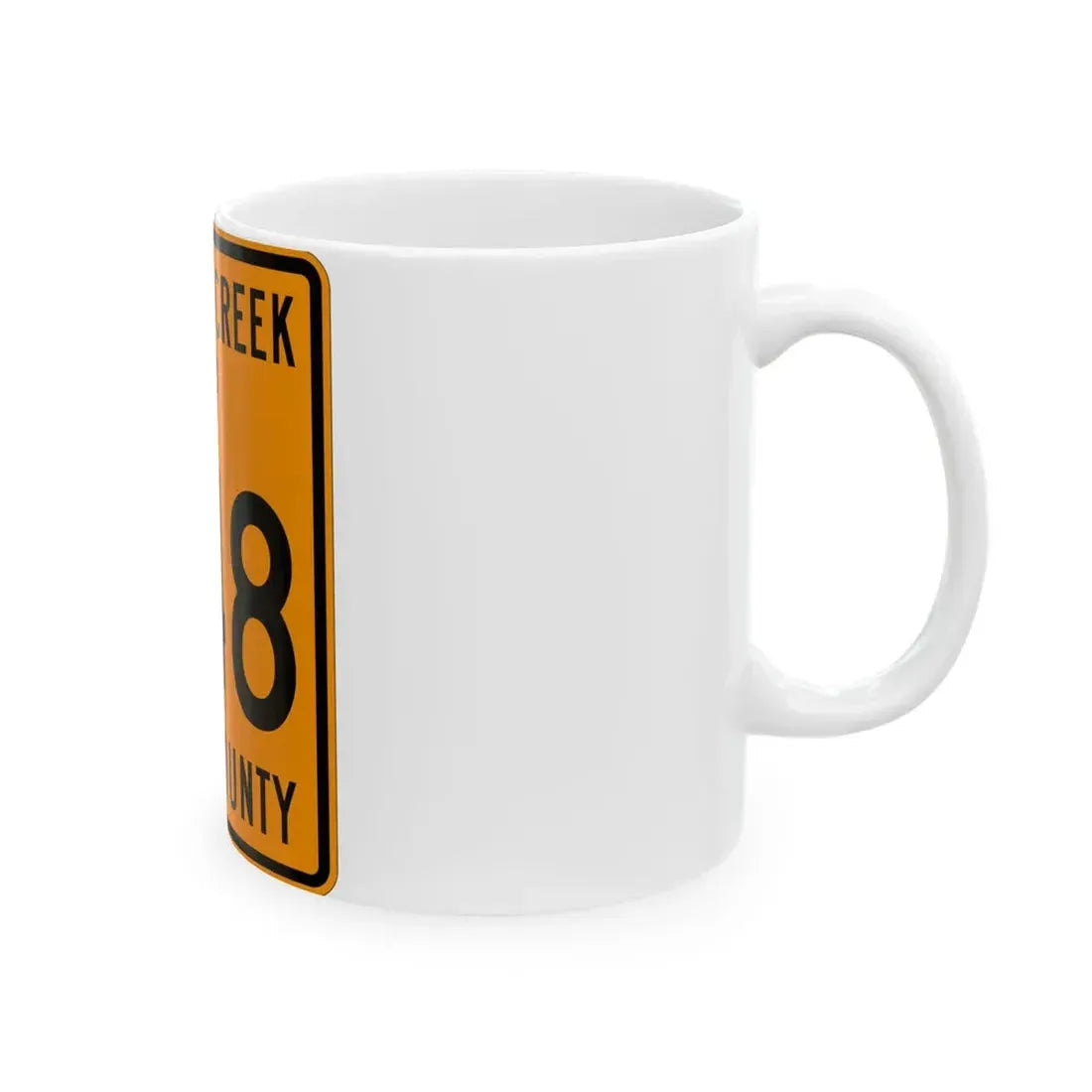 Monday Creek Township Route 248 Perry County Ohio (Ohio) (Road Sign) White Coffee Mug - Go Mug Yourself