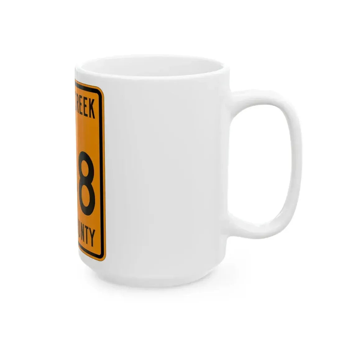 Monday Creek Township Route 248 Perry County Ohio (Ohio) (Road Sign) White Coffee Mug - Go Mug Yourself