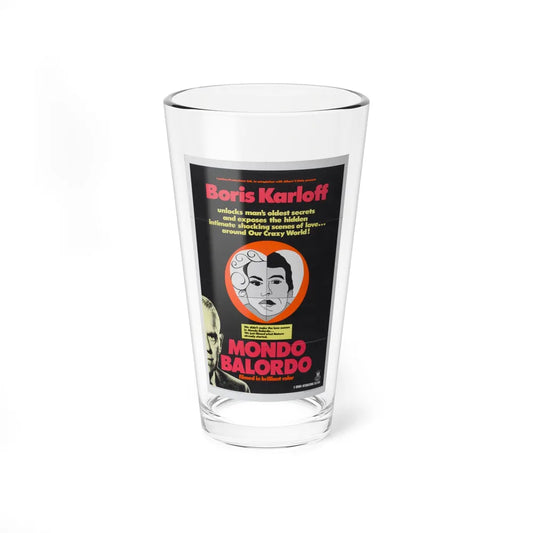 MONDO BALORDO 1964 Movie Poster - Pint Glass 16oz-16oz-Go Mug Yourself