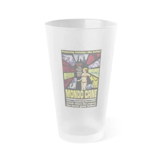 MONDO CANE 1962 Movie Poster - Frosted Pint Glass 16oz 16oz Frosted - Go Mug Yourself