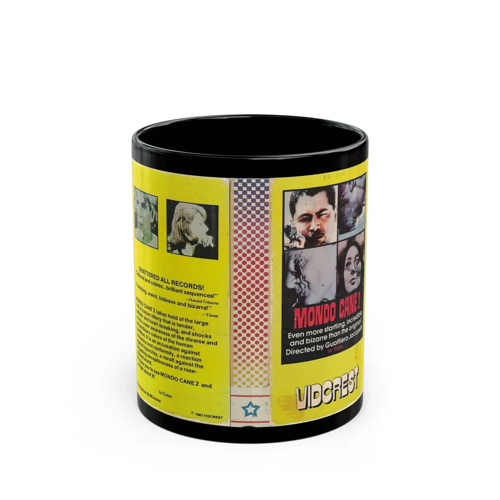 MONDO CANE 2 (VHS COVER) - Black Coffee Mug-11oz-Go Mug Yourself