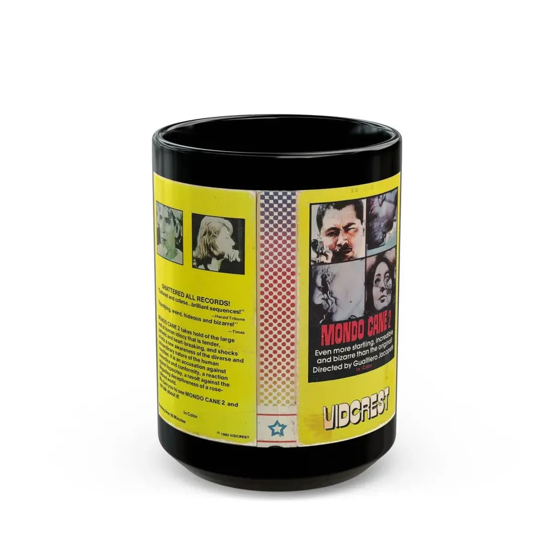 MONDO CANE 2 (VHS COVER) - Black Coffee Mug 15oz - Go Mug Yourself