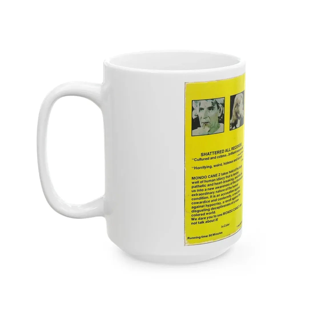 MONDO CANE 2 (VHS COVER) - White Coffee Mug - Go Mug Yourself