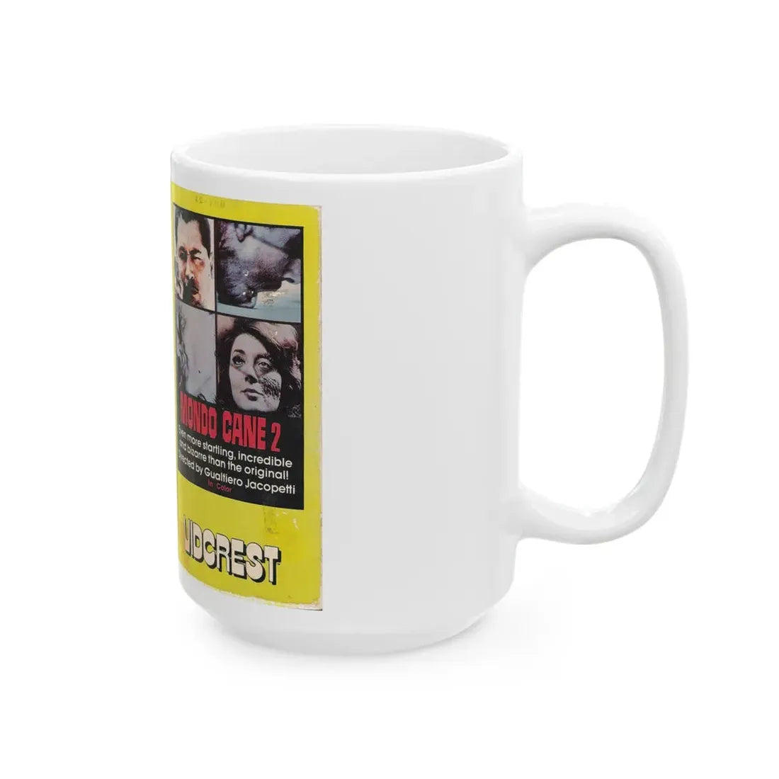 MONDO CANE 2 (VHS COVER) - White Coffee Mug - Go Mug Yourself