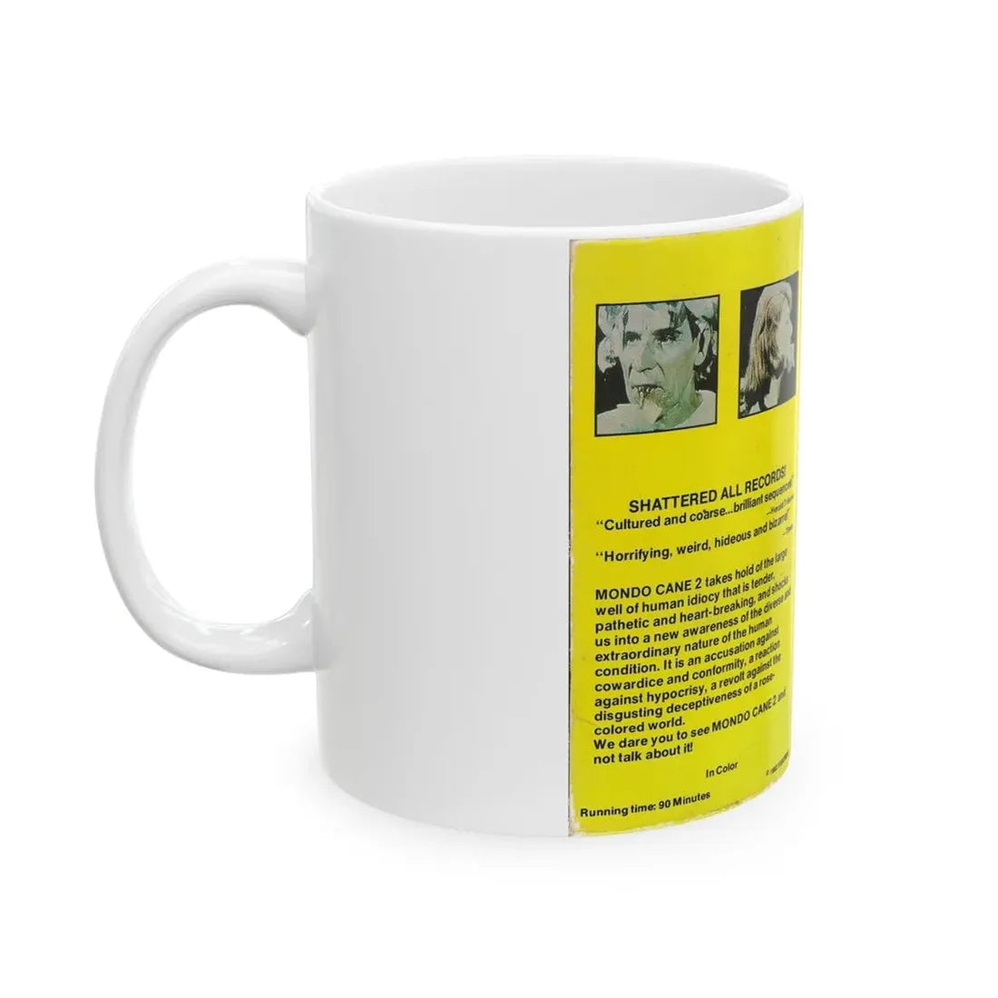 MONDO CANE 2 (VHS COVER) - White Coffee Mug - Go Mug Yourself