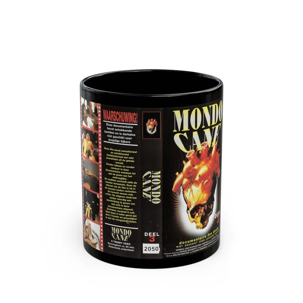 MONDO CANE 3 (VHS COVER) - Black Coffee Mug-11oz-Go Mug Yourself