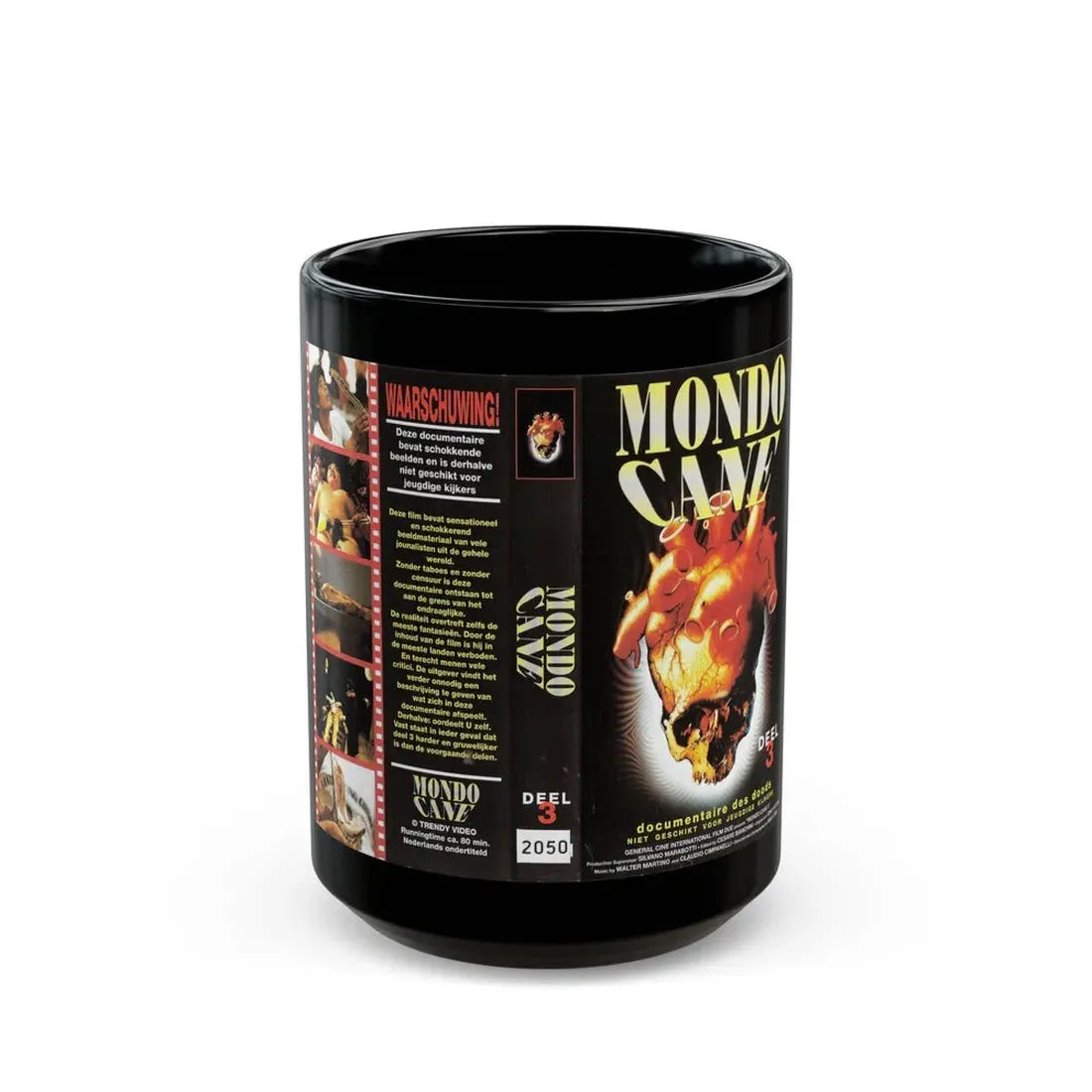 MONDO CANE 3 (VHS COVER) - Black Coffee Mug 15oz - Go Mug Yourself