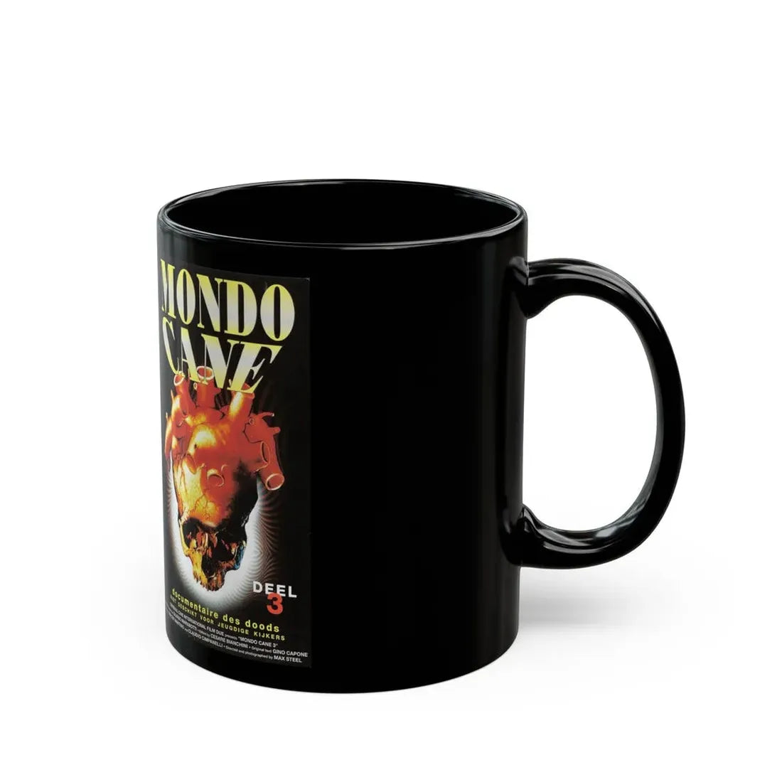 MONDO CANE 3 (VHS COVER) - Black Coffee Mug - Go Mug Yourself