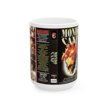 MONDO CANE 3 (VHS COVER) - White Coffee Mug-15oz-Go Mug Yourself