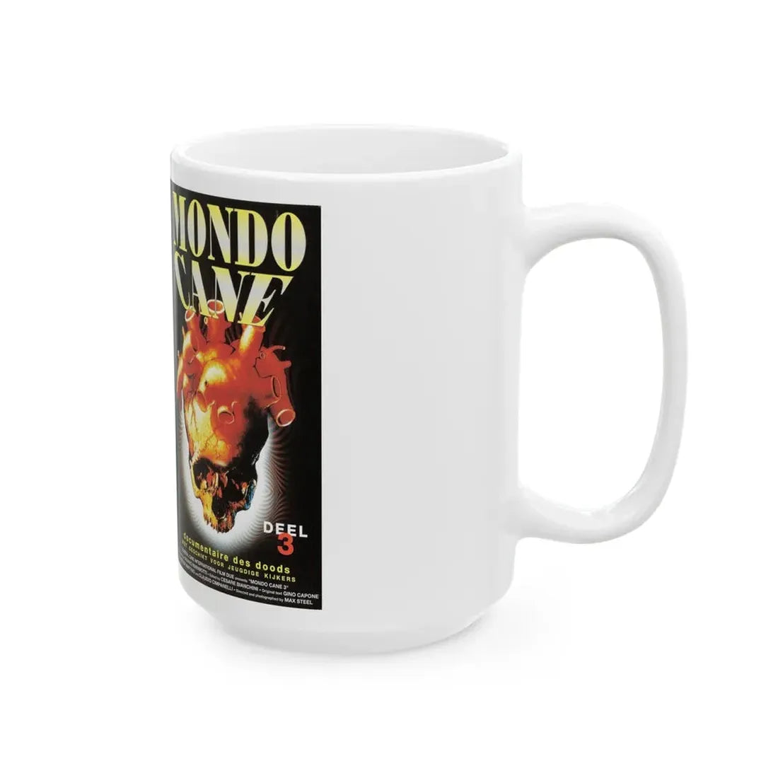 MONDO CANE 3 (VHS COVER) - White Coffee Mug - Go Mug Yourself