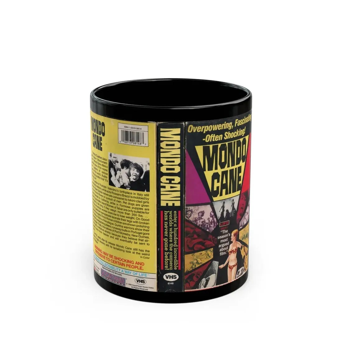 Mondo Cane (VHS COVER) - Black Coffee Mug 11oz - Go Mug Yourself