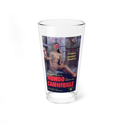 MONDO CANNIBALE 1980 Movie Poster - Pint Glass 16oz-16oz-Go Mug Yourself