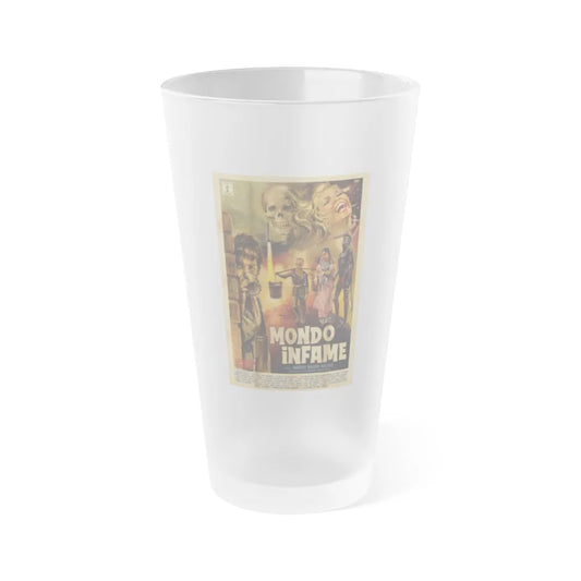 MONDO INFAME 1963 Movie Poster - Frosted Pint Glass 16oz-16oz-Frosted-Go Mug Yourself