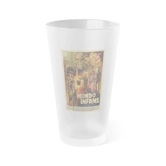 MONDO INFAME 1963 Movie Poster - Frosted Pint Glass 16oz 16oz Frosted - Go Mug Yourself