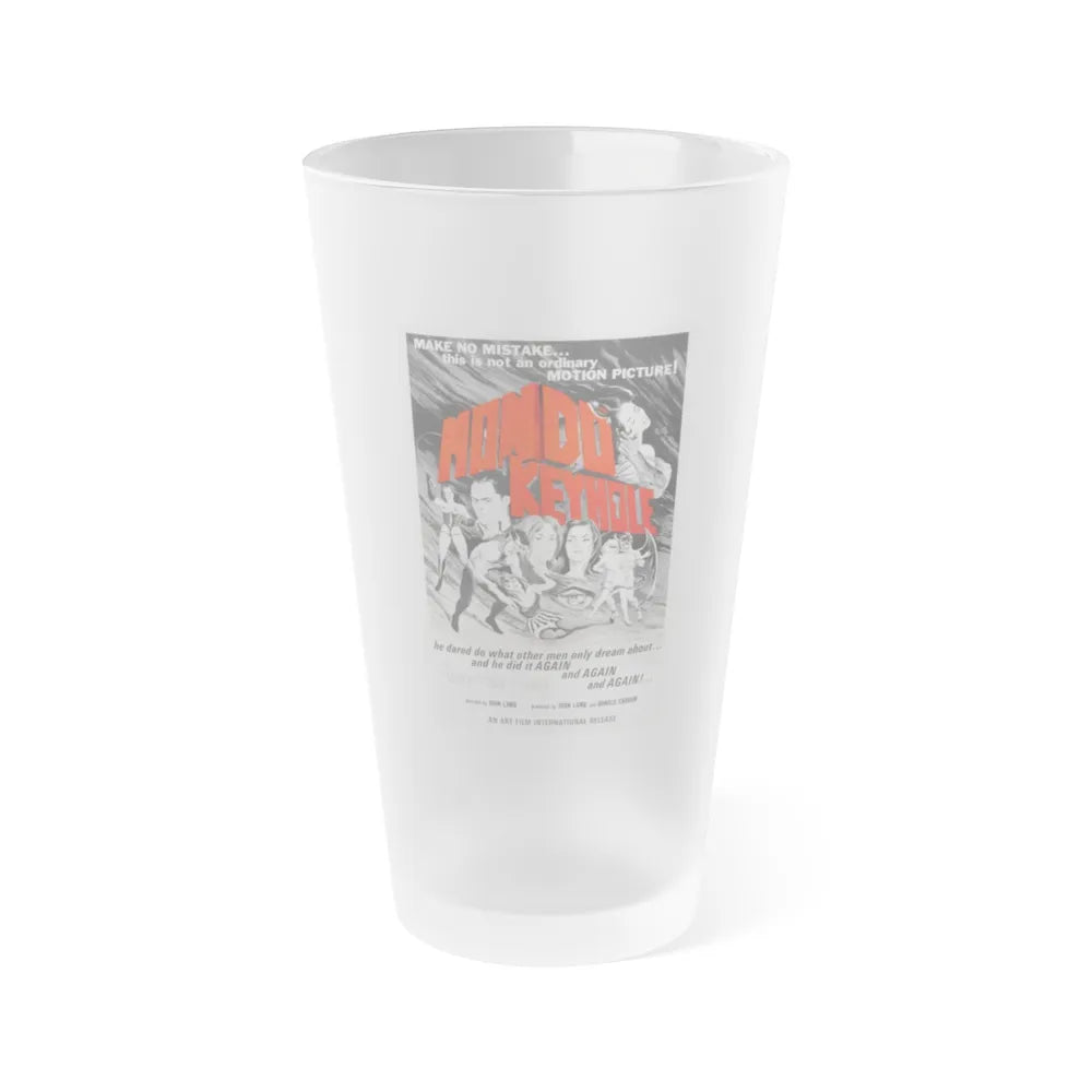 MONDO KEYHOLE 1966 Movie Poster - Frosted Pint Glass 16oz-16oz-Frosted-Go Mug Yourself