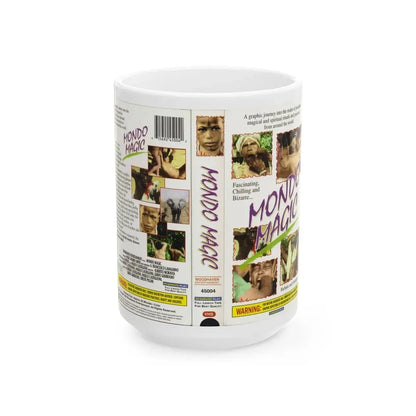 MONDO MAGIC (VHS COVER) - White Coffee Mug 15oz - Go Mug Yourself