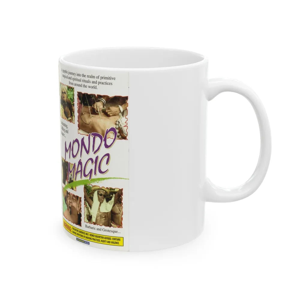 MONDO MAGIC (VHS COVER) - White Coffee Mug-Go Mug Yourself