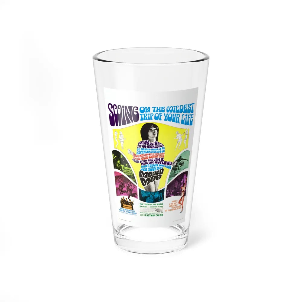 MONDO MOD 1967 Movie Poster - Pint Glass 16oz-16oz-Go Mug Yourself