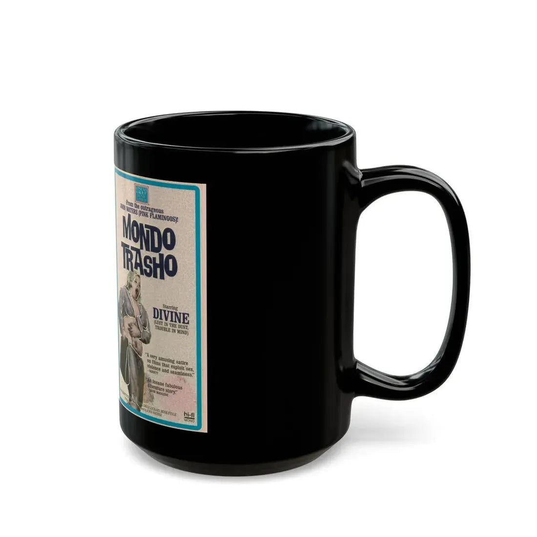 MONDO TRASHO (VHS COVER) - Black Coffee Mug - Go Mug Yourself