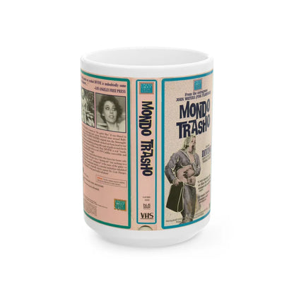 MONDO TRASHO (VHS COVER) - White Coffee Mug-15oz-Go Mug Yourself