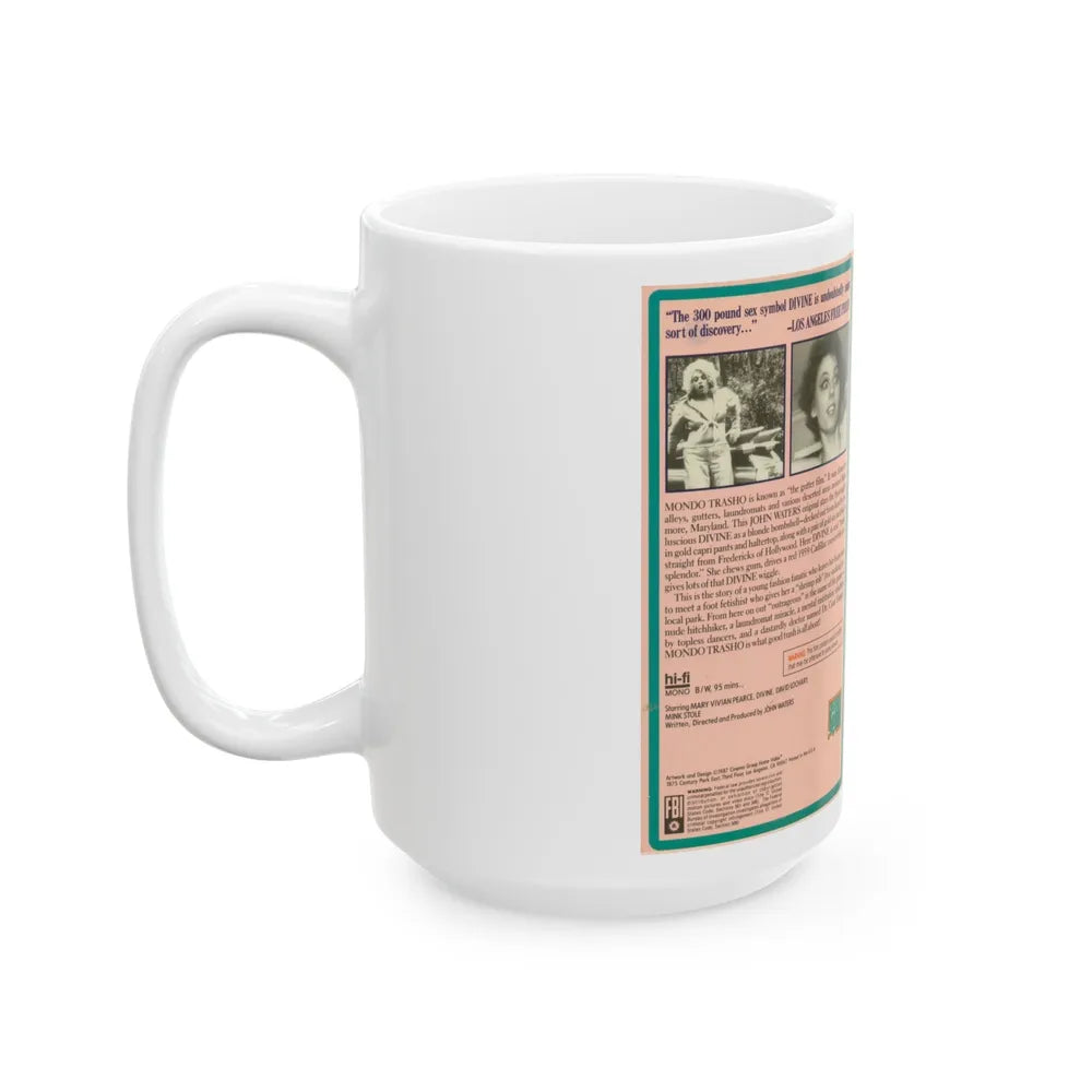 MONDO TRASHO (VHS COVER) - White Coffee Mug-Go Mug Yourself