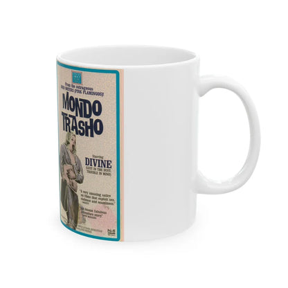 MONDO TRASHO (VHS COVER) - White Coffee Mug-Go Mug Yourself