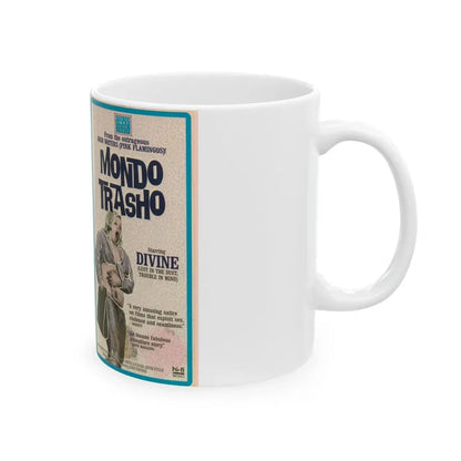 MONDO TRASHO (VHS COVER) - White Coffee Mug - Go Mug Yourself