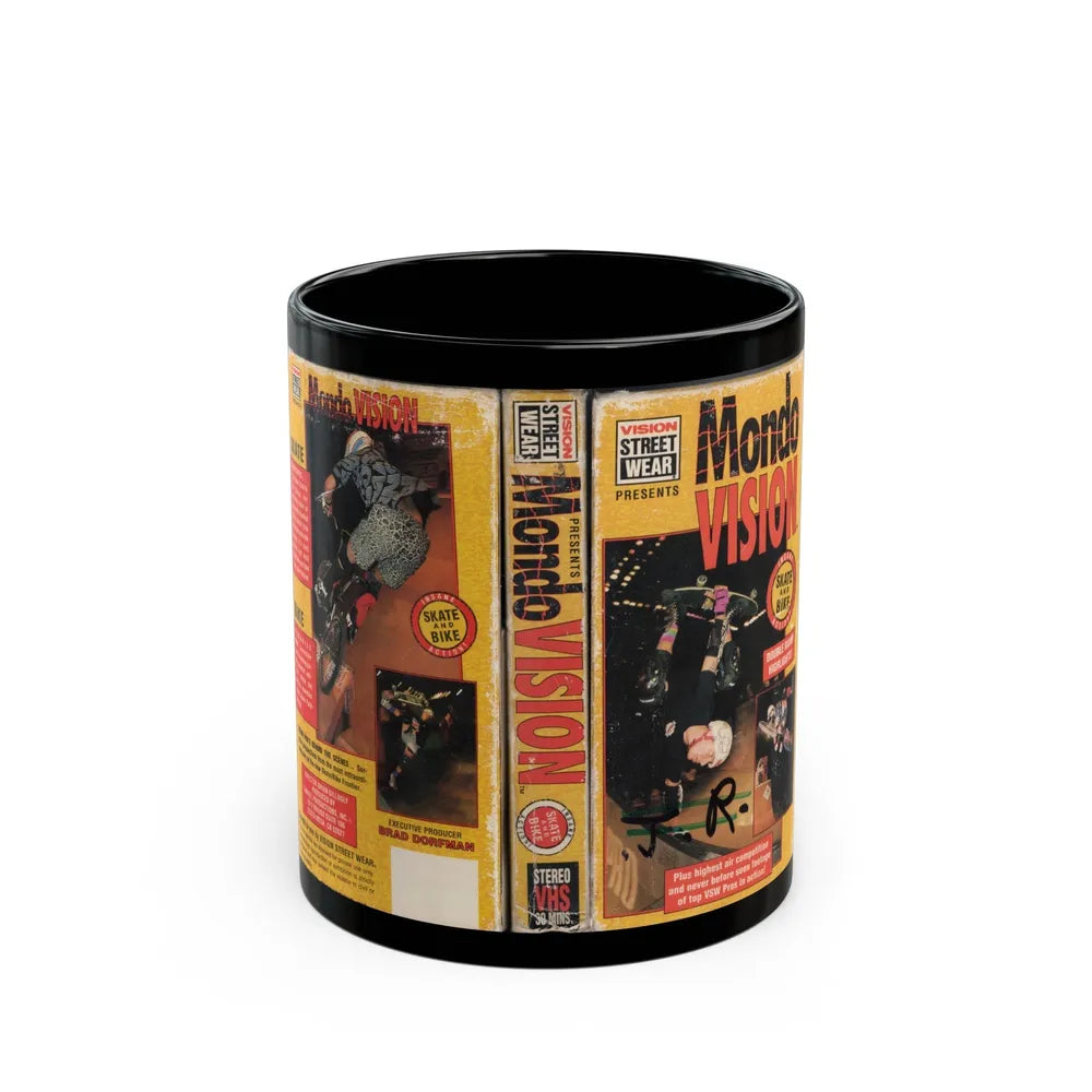 MONDO VISION (VHS COVER) - Black Coffee Mug-11oz-Go Mug Yourself