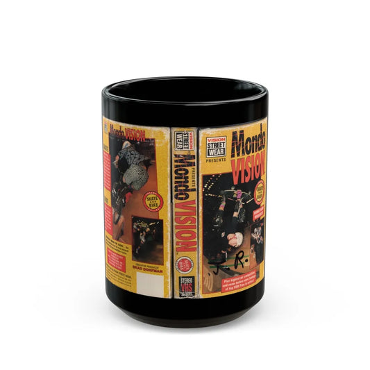 MONDO VISION (VHS COVER) - Black Coffee Mug-15oz-Go Mug Yourself