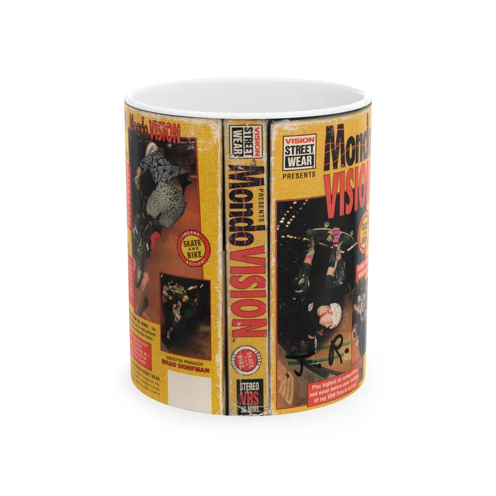 MONDO VISION (VHS COVER) - White Coffee Mug-11oz-Go Mug Yourself