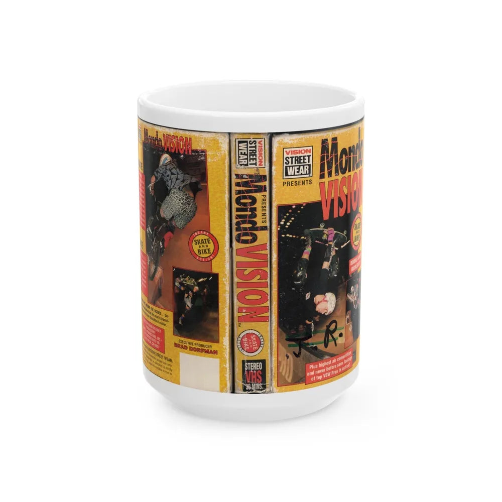 MONDO VISION (VHS COVER) - White Coffee Mug-15oz-Go Mug Yourself