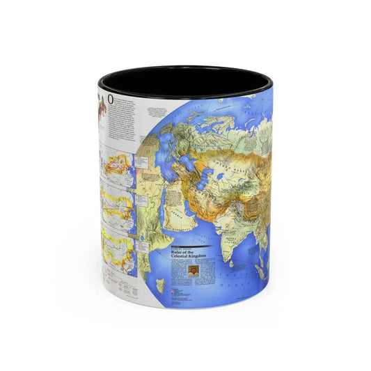 Mongol Khans and Their Legacy (1996) (Map) Accent Coffee Mug 11oz Black - Go Mug Yourself