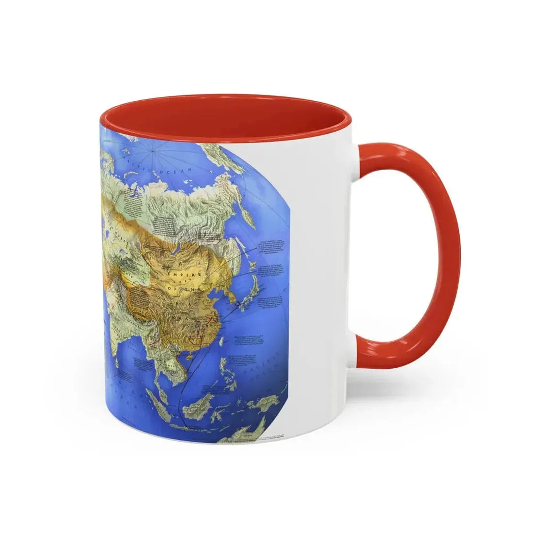 Mongol Khans and Their Legacy (1996) (Map) Accent Coffee Mug - Go Mug Yourself