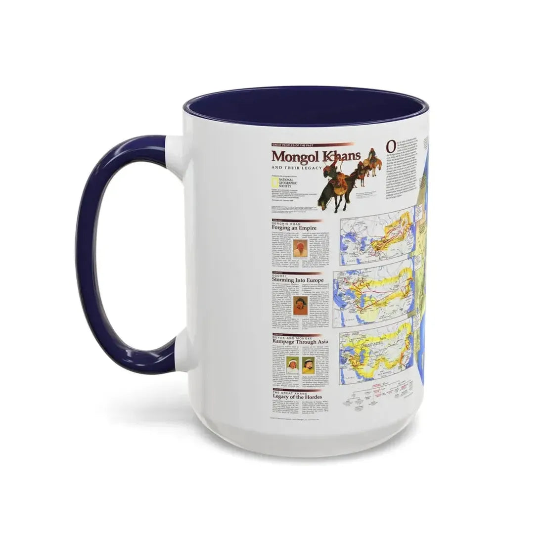 Mongol Khans and Their Legacy (1996) (Map) Accent Coffee Mug - Go Mug Yourself