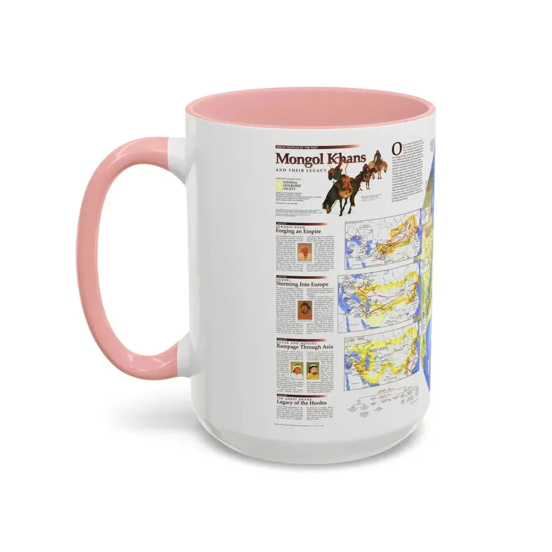 Mongol Khans and Their Legacy (1996) (Map) Accent Coffee Mug - Go Mug Yourself