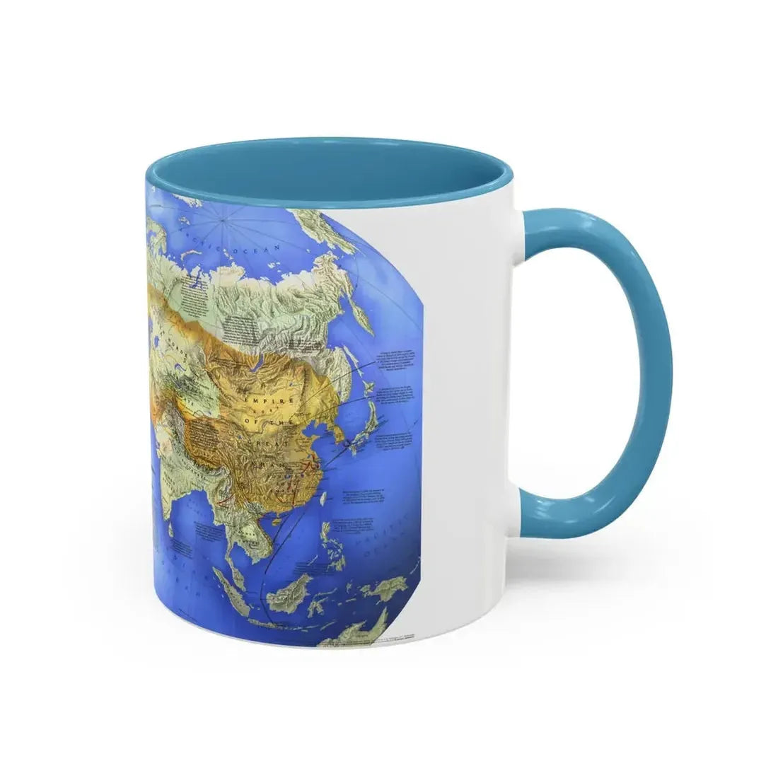 Mongol Khans and Their Legacy (1996) (Map) Accent Coffee Mug - Go Mug Yourself