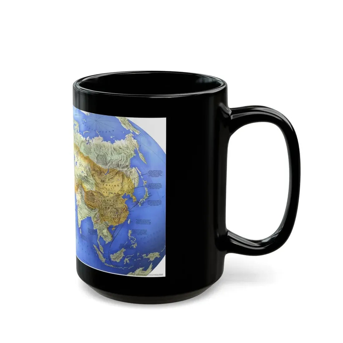 Mongol Khans and Their Legacy (1996) (Map) Black Coffee Mug - Go Mug Yourself