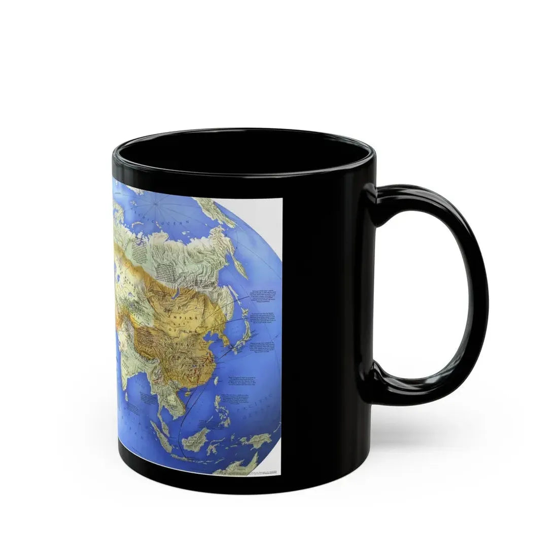 Mongol Khans and Their Legacy (1996) (Map) Black Coffee Mug - Go Mug Yourself