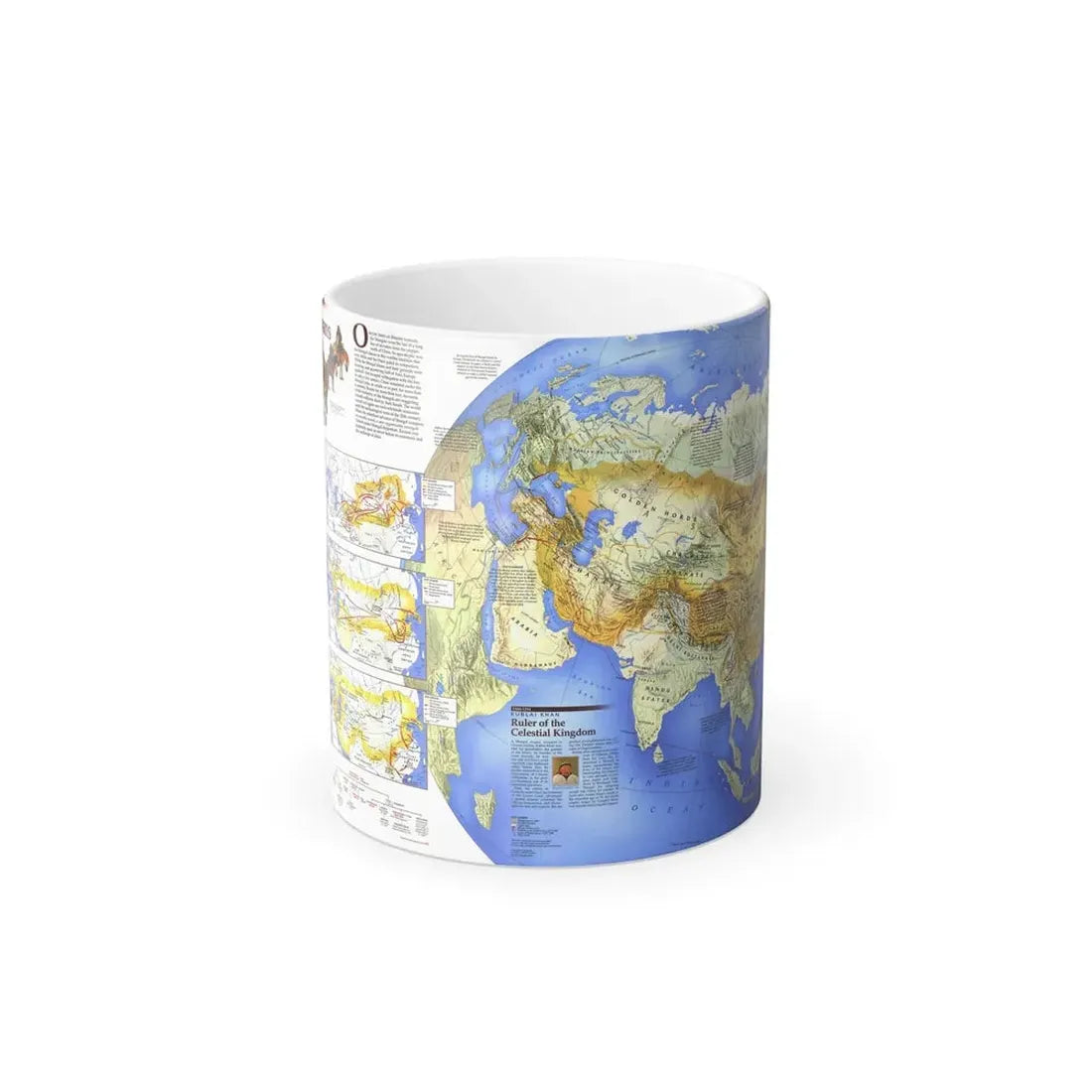 Mongol Khans and Their Legacy (1996) (Map) Color Changing Mug 11oz Default Title - Go Mug Yourself