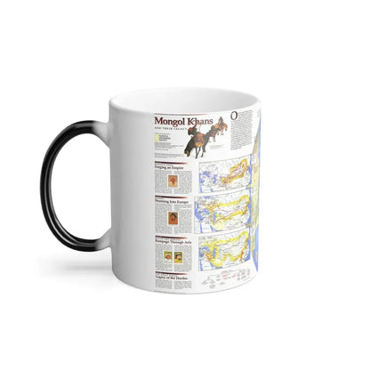 Mongol Khans and Their Legacy (1996) (Map) Color Changing Mug 11oz - Go Mug Yourself