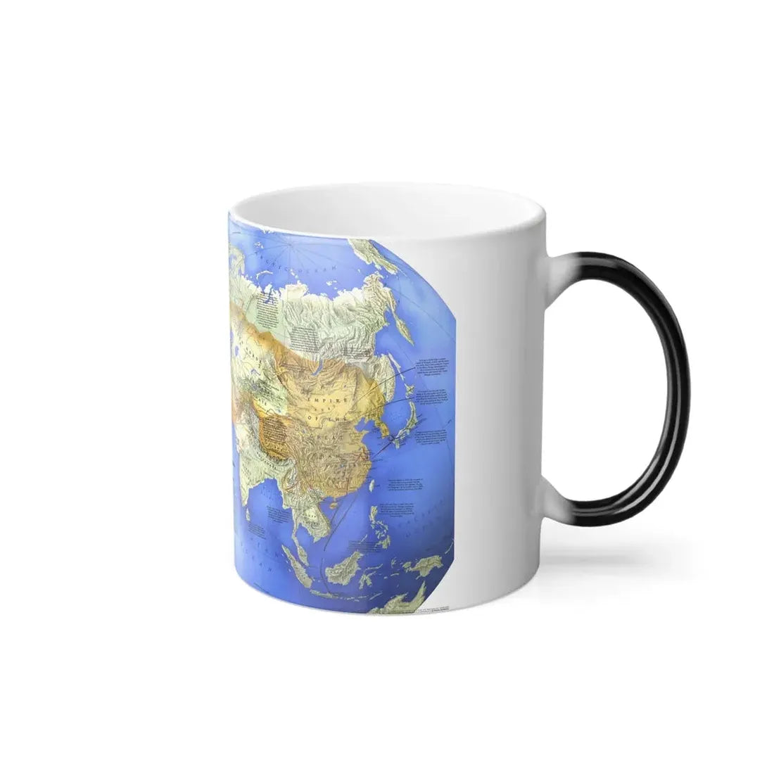 Mongol Khans and Their Legacy (1996) (Map) Color Changing Mug 11oz - Go Mug Yourself