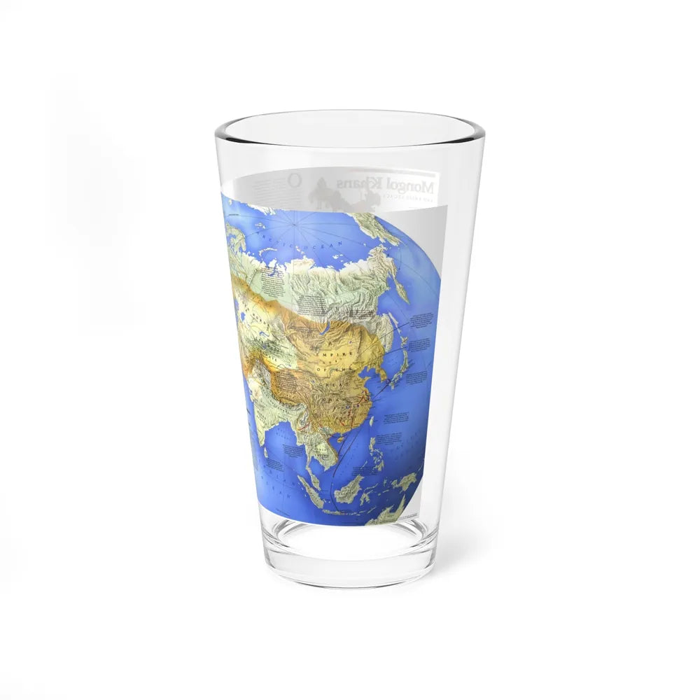 Mongol Khans and Their Legacy (1996) (Map) Pint Glass 16oz-Go Mug Yourself