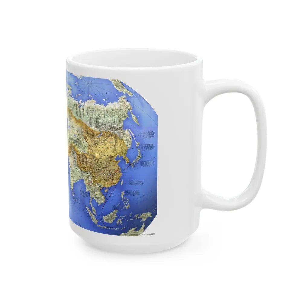 Mongol Khans and Their Legacy (1996) (Map) White Coffee Mug-Go Mug Yourself